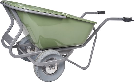 Kruiwagen 230L elektrisch 2 brede lekvrije banden