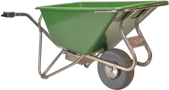 Kruiwagen Noka 160 elektrisch v.v. lekvrije band met polypropyleen bak