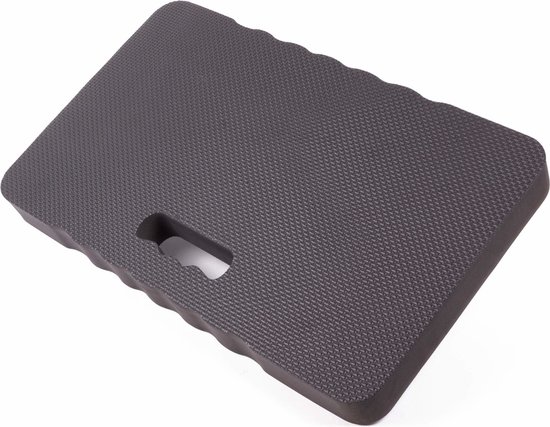 Benson Extra dikke kniemat - Schokabsorberend EVA-foam - 46 x 28 x 4 cm - Zwart