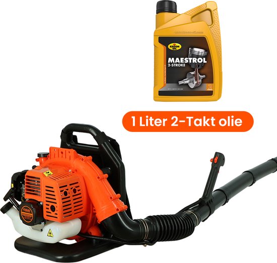 Kibani Bladblazer 42.7 cc / 1.7 pk - Incl. 2T Olie - Luchtsnelheid 252 km/h - 1250W - Ruggedrager - Bladblazers